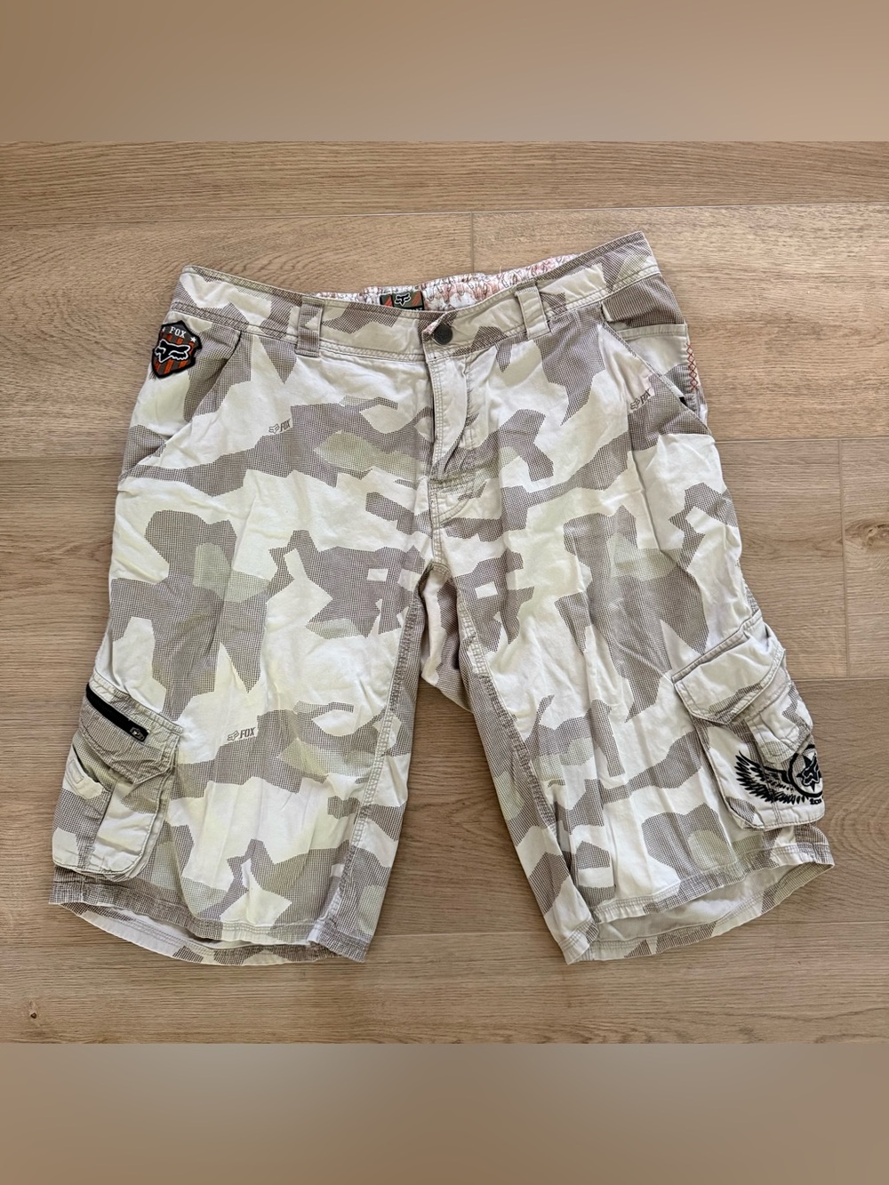 Fox Racing Sergeant Mountain Bike Cargo Shorts Size 36 Camo